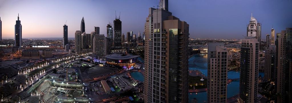 Downtown With Fountain And Burj Khalifa View Apartment
